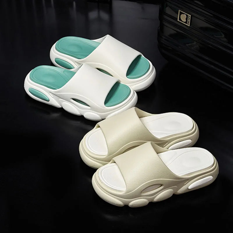 Shevalues, sandalias de verano para hombre, sandalias de plataforma de casa de nube suave a la moda, zapatos de playa antideslizantes para exteriores Unisex, zapatillas de baño para hombre