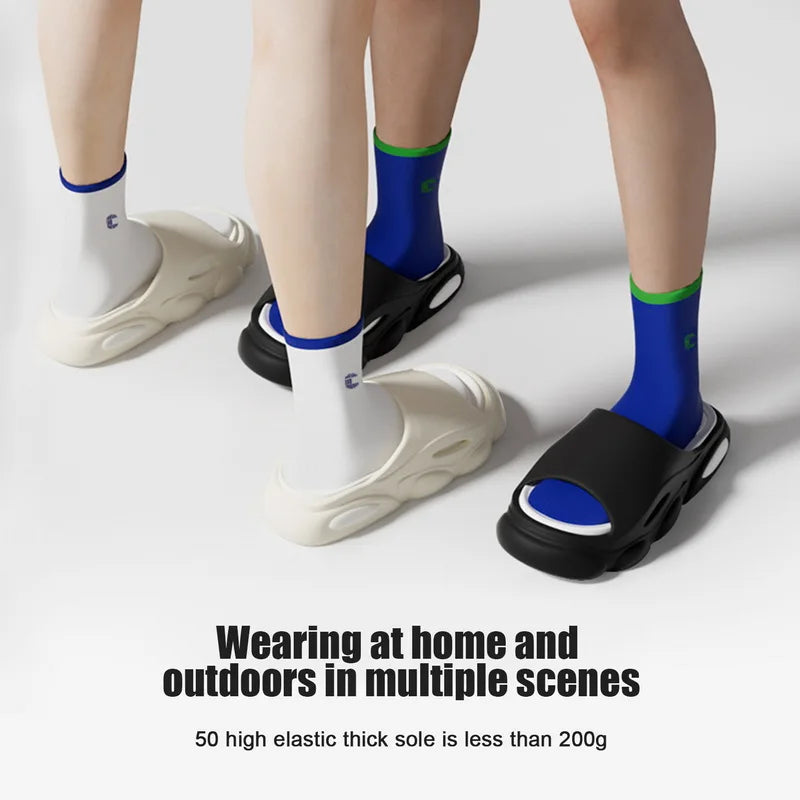 Shevalues, sandalias de verano para hombre, sandalias de plataforma de casa de nube suave a la moda, zapatos de playa antideslizantes para exteriores Unisex, zapatillas de baño para hombre
