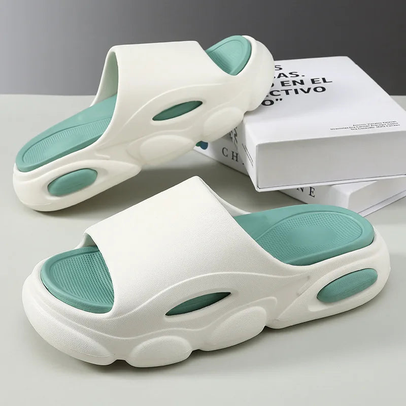 Shevalues, sandalias de verano para hombre, sandalias de plataforma de casa de nube suave a la moda, zapatos de playa antideslizantes para exteriores Unisex, zapatillas de baño para hombre