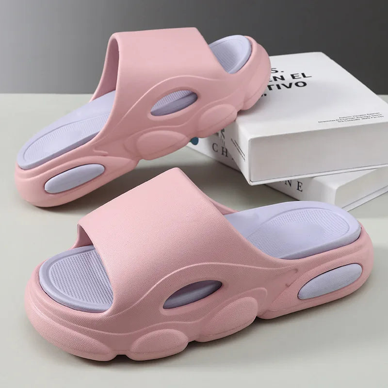 Shevalues, sandalias de verano para hombre, sandalias de plataforma de casa de nube suave a la moda, zapatos de playa antideslizantes para exteriores Unisex, zapatillas de baño para hombre