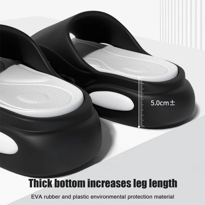 Shevalues, sandalias de verano para hombre, sandalias de plataforma de casa de nube suave a la moda, zapatos de playa antideslizantes para exteriores Unisex, zapatillas de baño para hombre