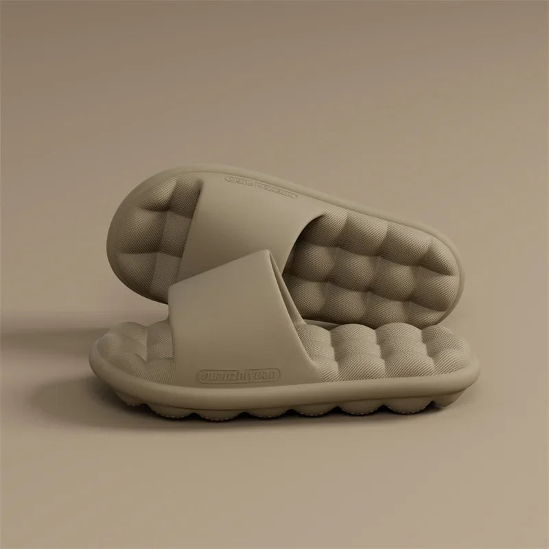Zapatillas de verano antideslizantes de EVA para hombre y mujer, sandalias ligeras y acogedoras para el baño, zapatos para el hogar suaves para interiores, Unisex