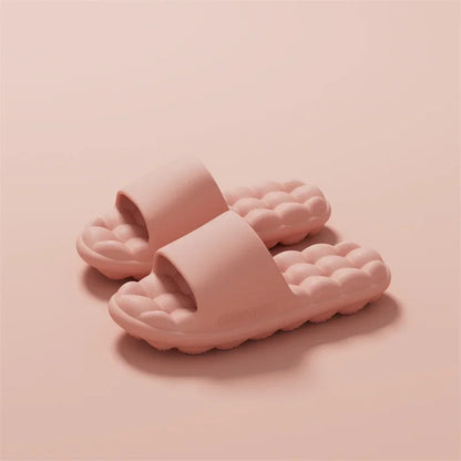 Zapatillas de verano antideslizantes de EVA para hombre y mujer, sandalias ligeras y acogedoras para el baño, zapatos para el hogar suaves para interiores, Unisex