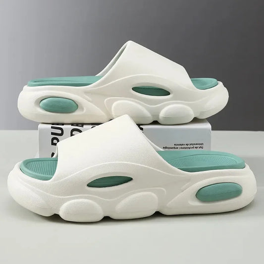 Shevalues, sandalias de verano para hombre, sandalias de plataforma de casa de nube suave a la moda, zapatos de playa antideslizantes para exteriores Unisex, zapatillas de baño para hombre