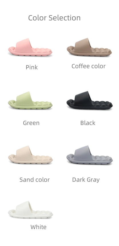 Zapatillas de verano antideslizantes de EVA para hombre y mujer, sandalias ligeras y acogedoras para el baño, zapatos para el hogar suaves para interiores, Unisex