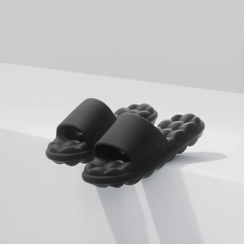 Zapatillas de verano antideslizantes de EVA para hombre y mujer, sandalias ligeras y acogedoras para el baño, zapatos para el hogar suaves para interiores, Unisex