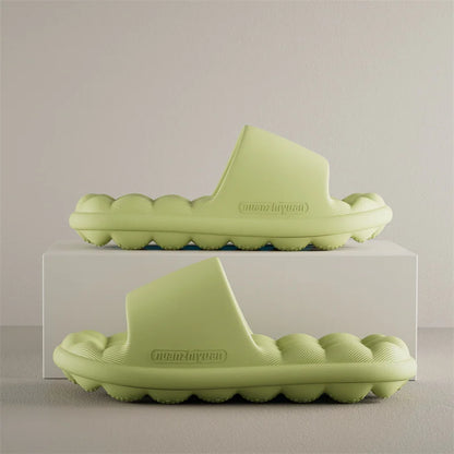 Zapatillas de verano antideslizantes de EVA para hombre y mujer, sandalias ligeras y acogedoras para el baño, zapatos para el hogar suaves para interiores, Unisex